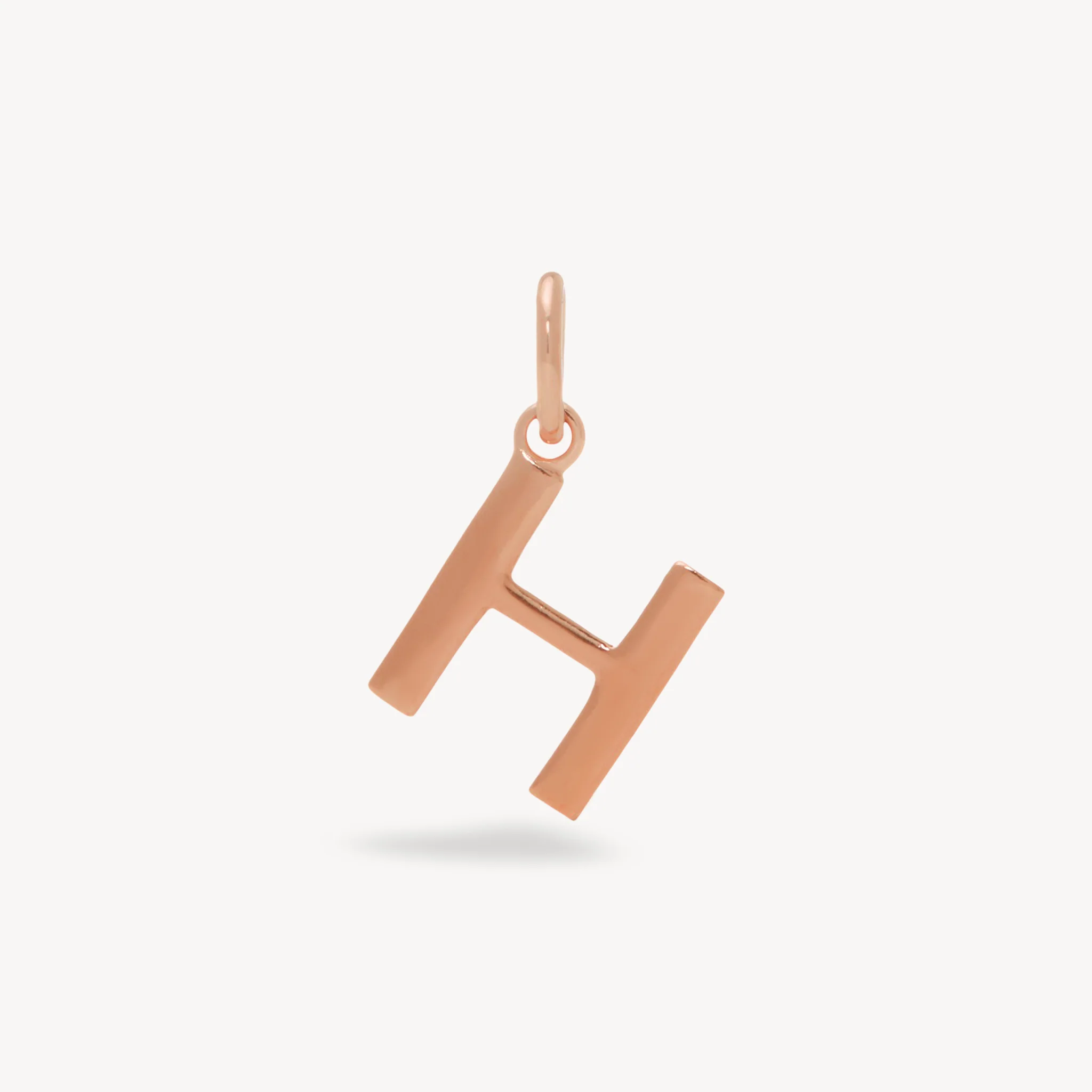 14k Rose Gold Vermeil Letter Necklace - Image 10
