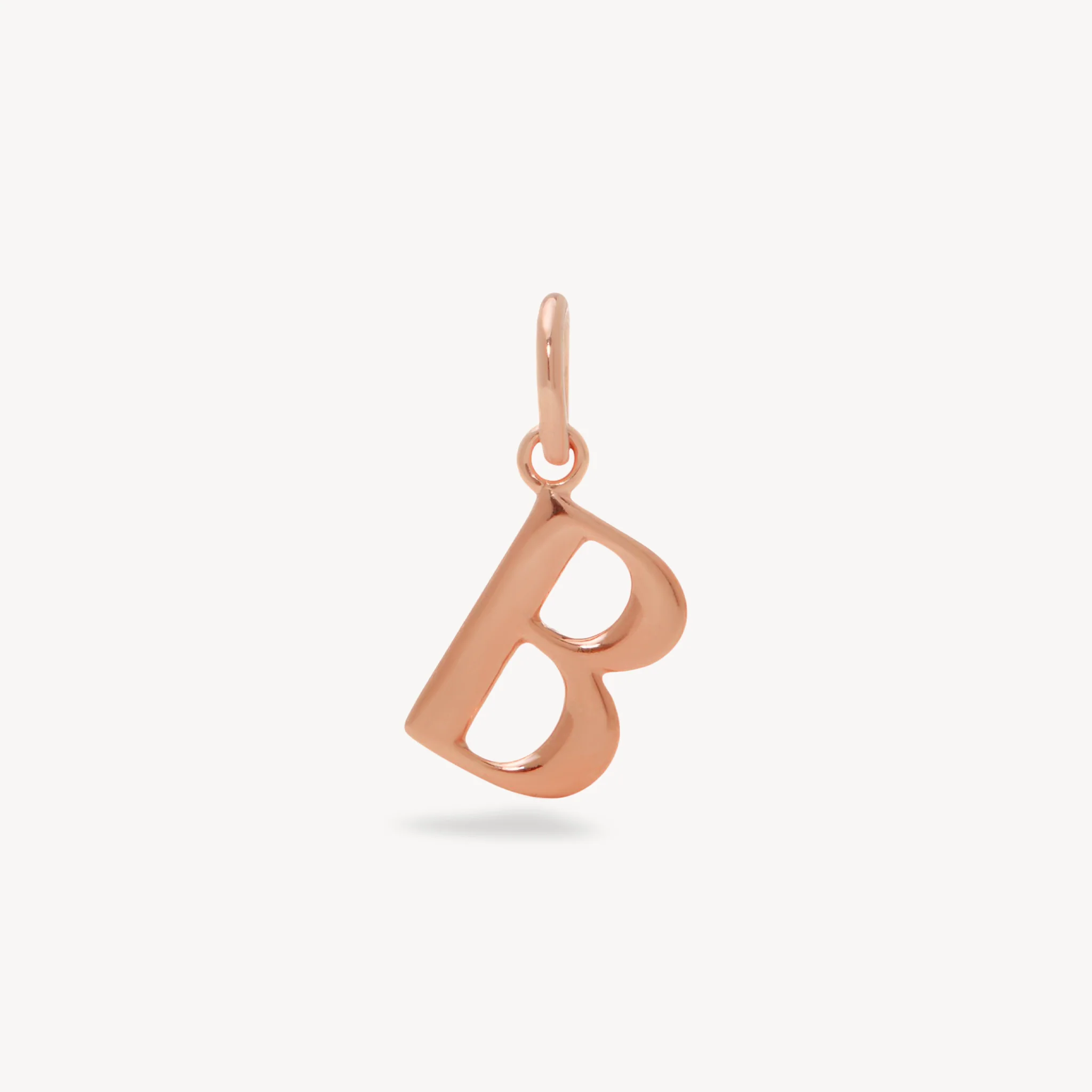 14k Rose Gold Vermeil Letter Necklace - Image 4