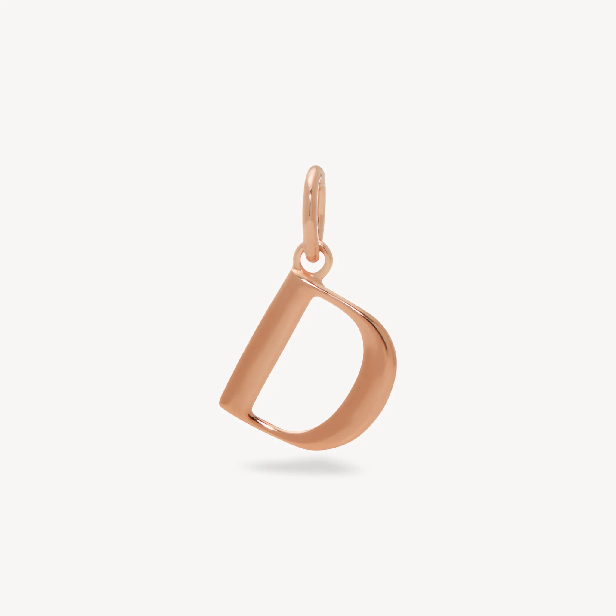 14k Rose Gold Vermeil Letter Necklace - Image 6