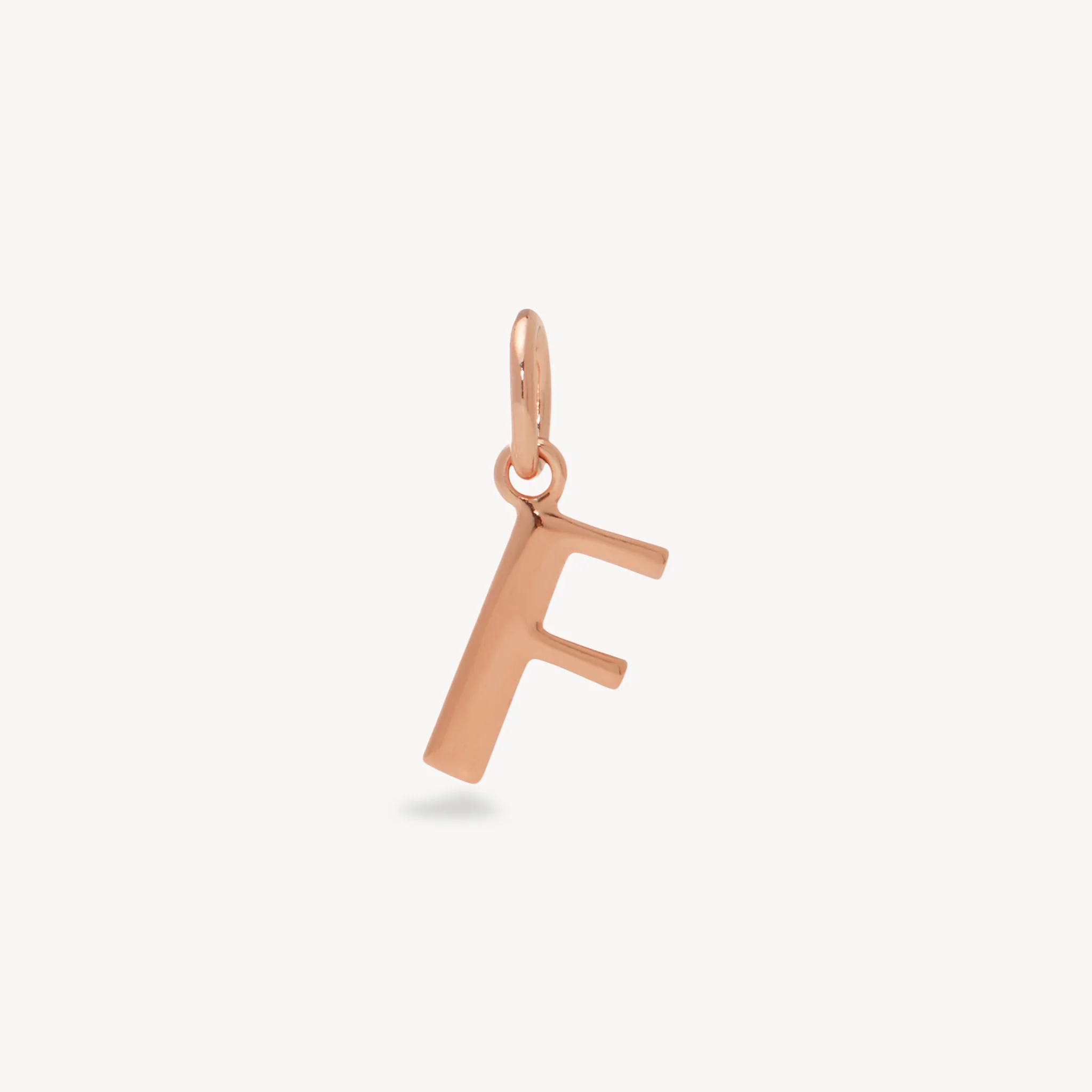 14k Rose Gold Vermeil Letter Necklace - Image 8