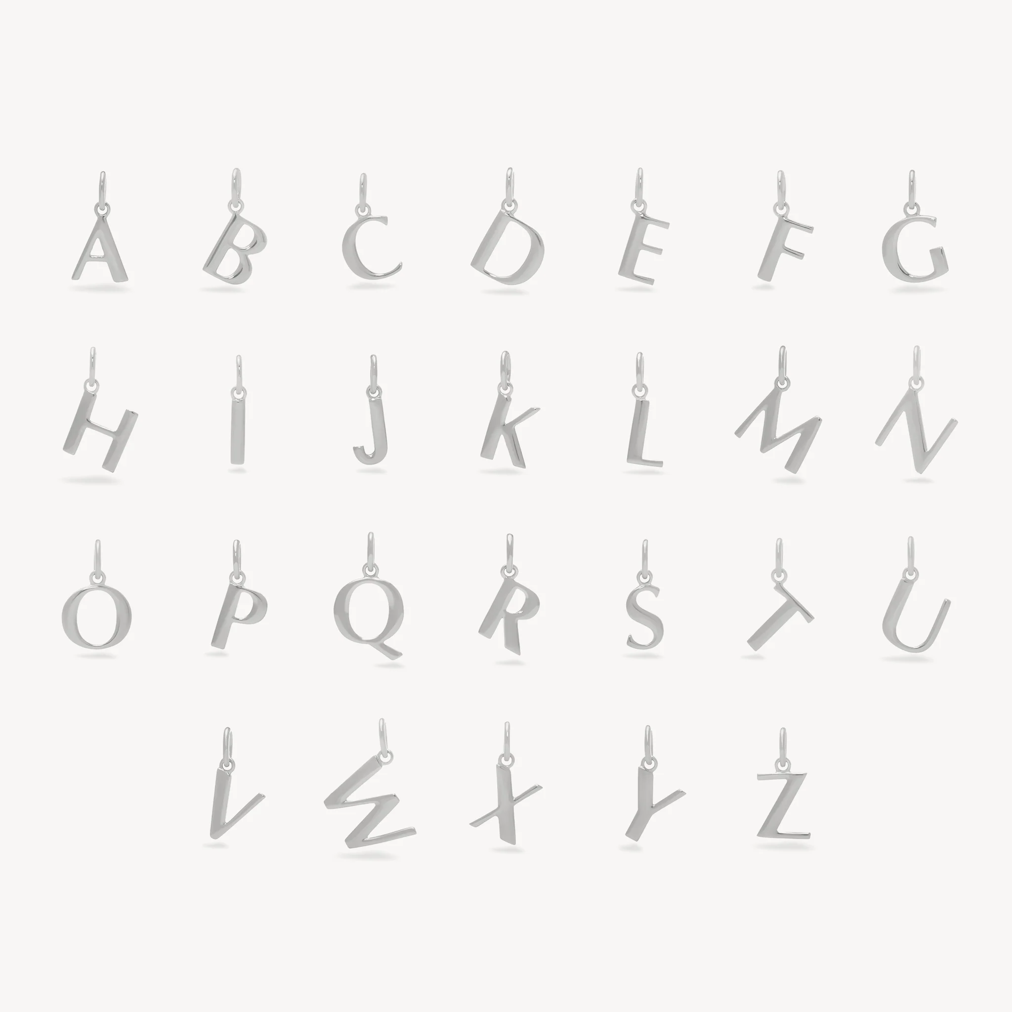 Sterling Silver Letter Necklace - Image 4