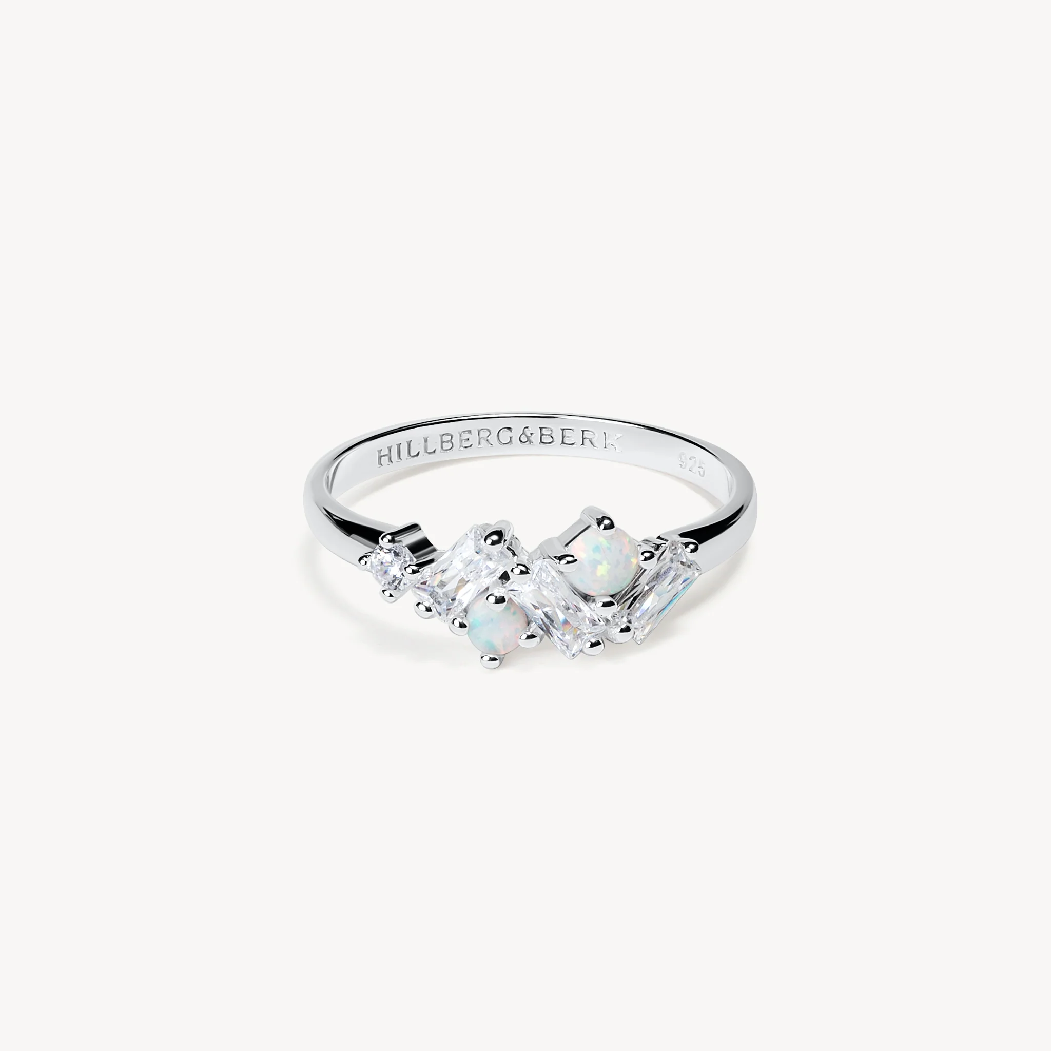 Baguette Opal Cluster Stacking Ring - Image 6