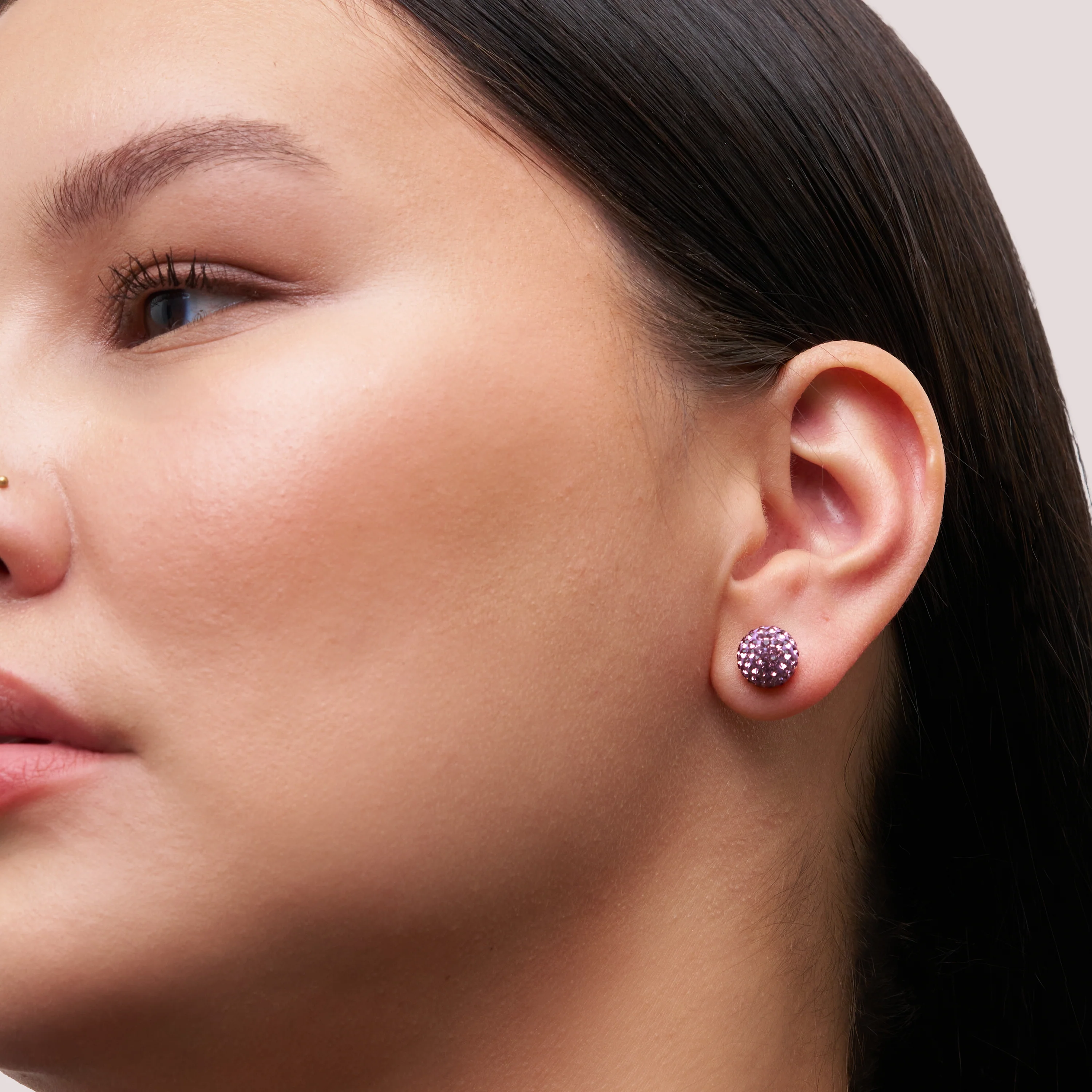Medium Birthstone Sparkle Ball™ Stud Earrings - Image 3