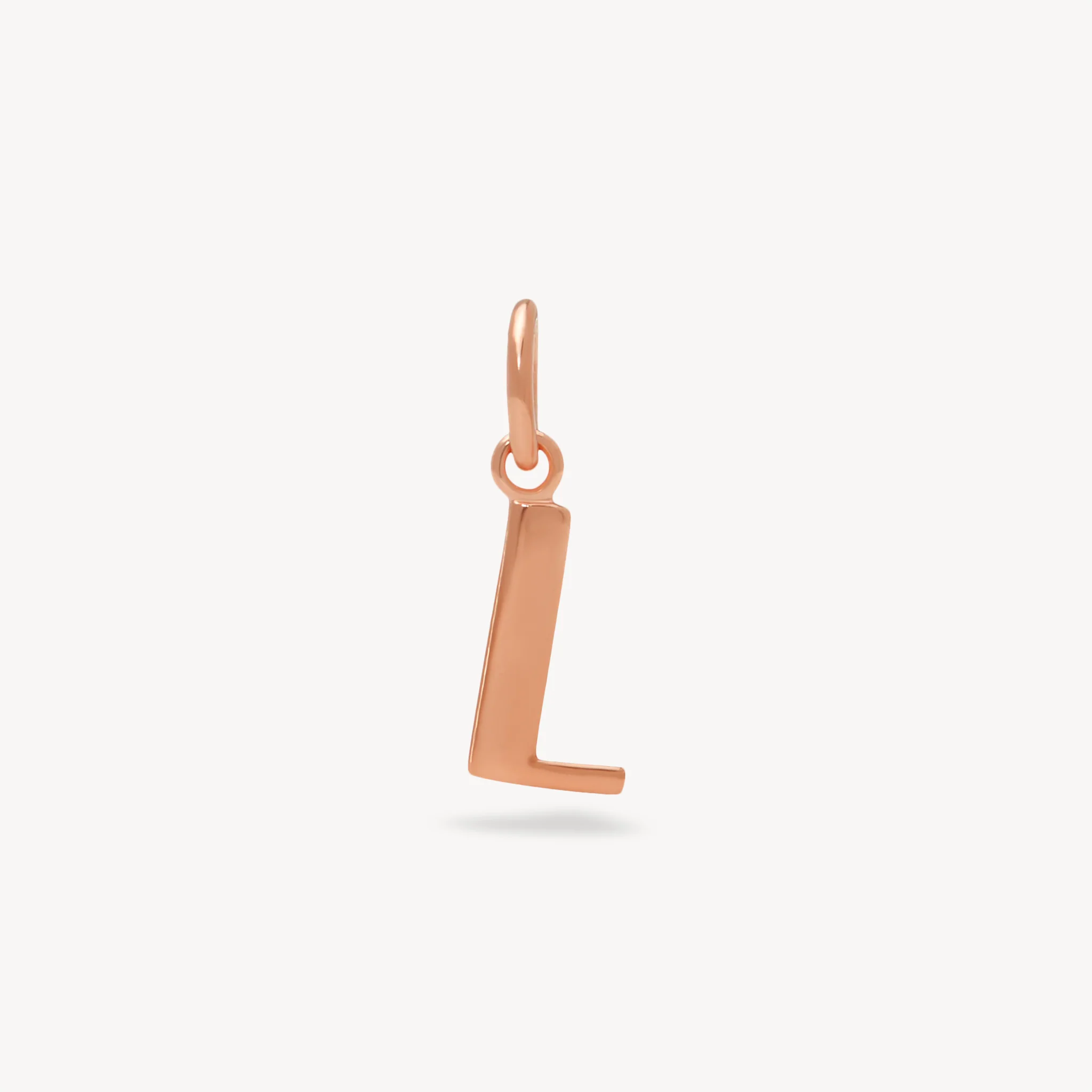 14k Rose Gold Vermeil Letter Charm - Image 15