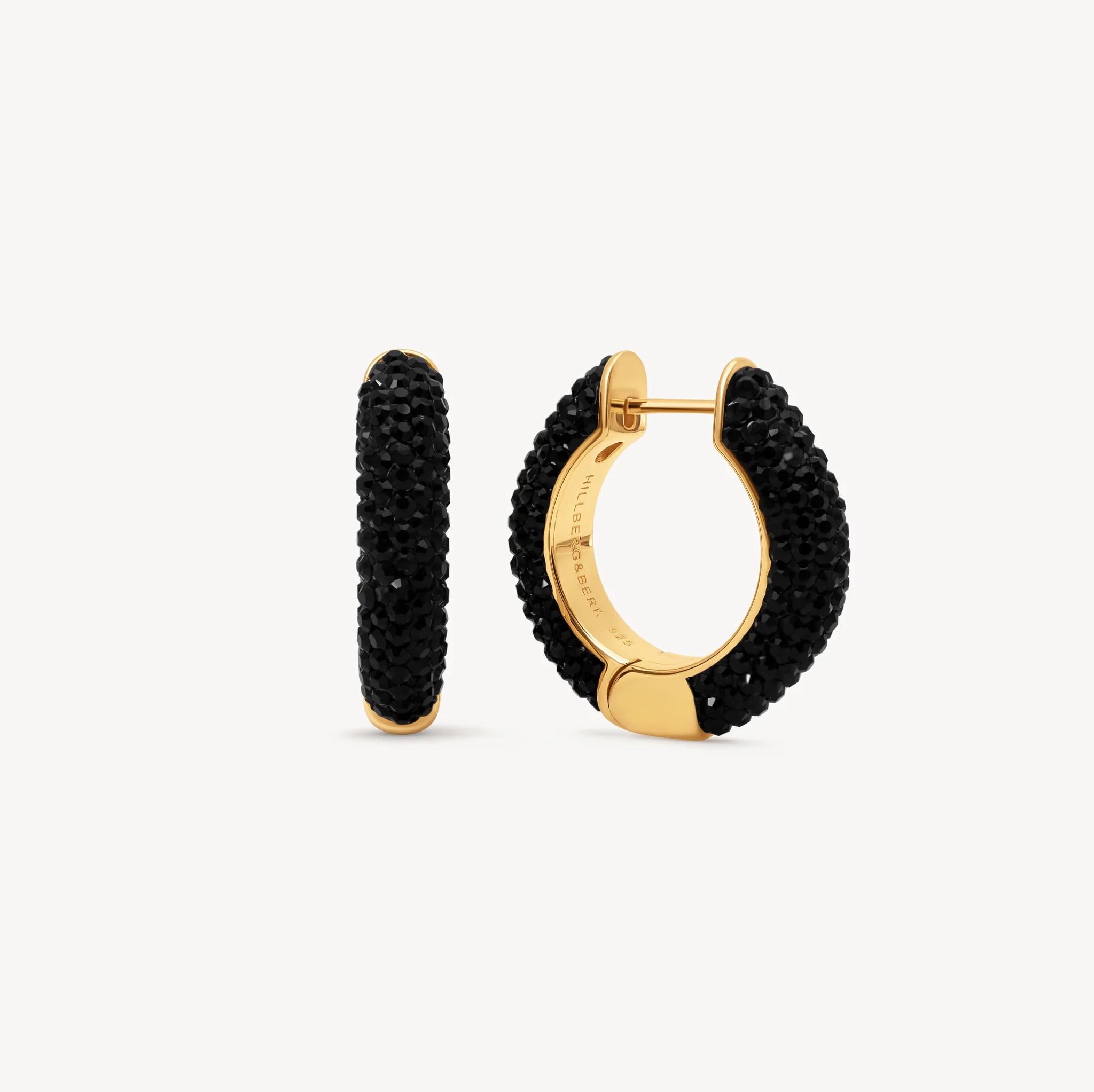 Medium Sparkle Hoop Earrings - Image 13